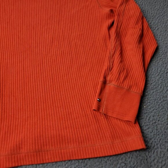 Tommy Hilfiger Ribbed Sweater Orange Mens L Large - Picture 5 of 8